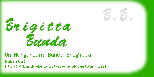 brigitta bunda business card